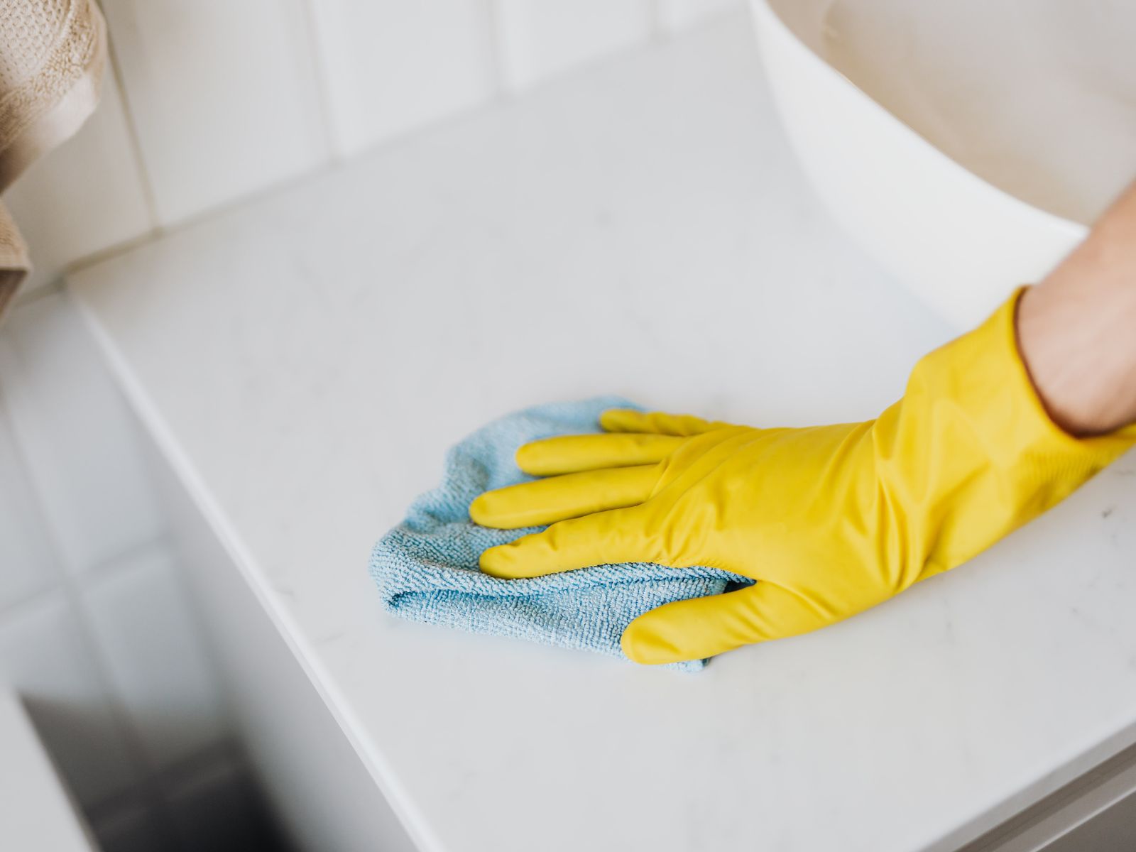 How do Scrub Lou cleaners ensure safety during cleaning?